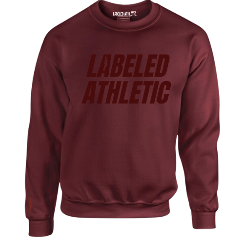 LABELED ATHLETIC IT'S U VS YOU SWEATSHIRT | MAROON COLOR VS COLOUR