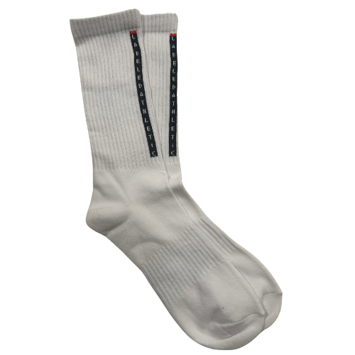 LABELED ATHLETIC - ALIGNED FOCUS SOCKS | WHITE/BLACK/RED