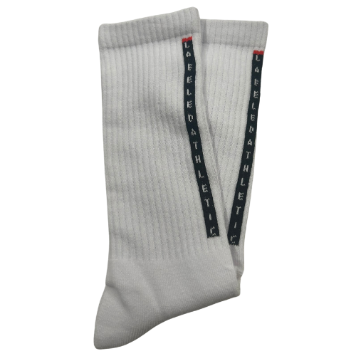 LABELED ATHLETIC - ALIGNED FOCUS SOCKS | WHITE/BLACK/RED