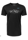 GET SALTY by Jenny Fisher - LABELED ATHLETIC T-SHIRT | BLACK/WHITE/TEAL