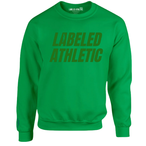 LABELED ATHLETIC IT'S U VS YOU SWEATSHIRT | GREEN COLOR VS COLOUR