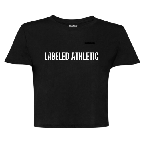 LABELED ATHLETIC ORIGINAL CROPPED T-SHIRT BLACK/WHITE