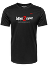 &quot;GRIND 2 SHINE&quot; LABELED ATHLETIC T-SHIRT | BLACK/WHITE/RED