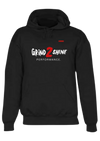 GRIND 2 SHINE f LABELED ATHLETIC HOODIE | BLK/WHT/RED