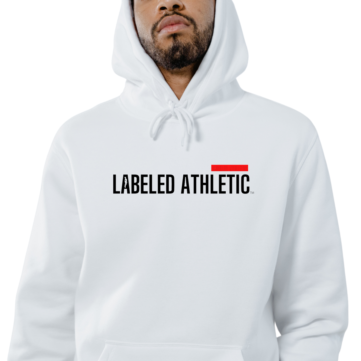 LABELED ATHLETIC WINTER WHITE HOODIE